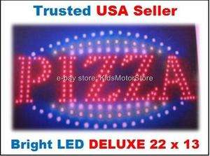 ANIMATED PIZZA LED SIGN Neon Italian Restaurant Business Running 