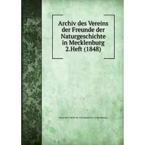   (1848) Verein der Freunde der Naturgeschichte in Mecklenburg Books
