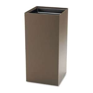  Recycling System Container   Square, Steel, 31 gal, Brown 