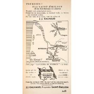   Travel J. J. Galhaud Bordeaux   Original Print Ad