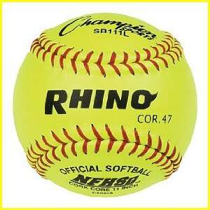  Rhino 11In Nfhs Approved Syntex Softball (Set Of 6 