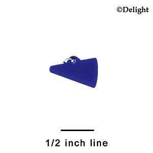  A1187+ tlf   3/4 Navy Megaphone   Acrylic Charm (6 per 