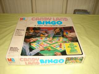 Vintage 1978 MB Candyland Bingo Game  