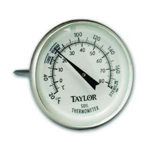 Taylor Soil Testing Thermometer, 4 Stem,  20 to 180 Degree F  