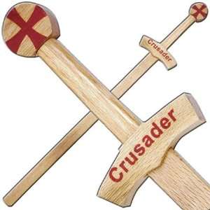  Knights Crusader Wood Sword: Sports & Outdoors