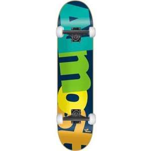  Almost Stacked Cracked Complete Skateboard   8.25 Navy w 
