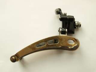 Campagnolo Super Record gold plated front dérailleur braze on  