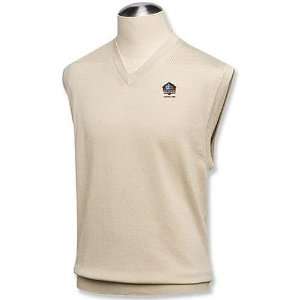   Pro Football Hall of Fame V Neck Stone Sweater Vest: Sports & Outdoors
