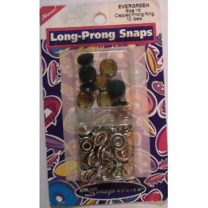 : Snap Source Evergreen Size 16 7/16 (11mm) Long Prong Capped Prong 
