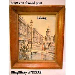  The Madeleine Museum Print Edition LeLong Vintage Painting 