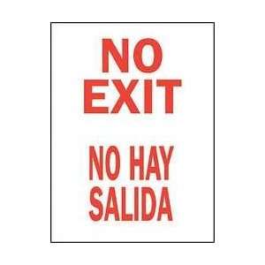 Sign,20x14,no Exit/no Hay Salida   BRADY  Industrial 