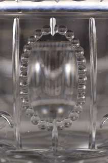 FINEST QUALITY CUT GLASS FLORAL CENTERPIECE PUNCH BOWL  