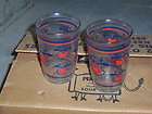 LOT OF 2 SMILING COW BROCKWAY GLASS DRINKING GLASSES