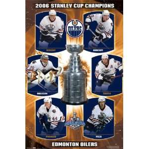  Edmonton Oilers 2006 Stanley Cup Champions Poster Sports 