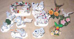 Ceramic Figurines and Resin Snow Buddies  