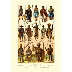 Afrique: Members of Various Tribes 24x36 Giclee:  Home 