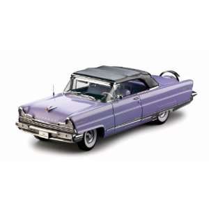 1956 Lincoln Premiere Closed Convertible Purple 1/18 Platinum Edition