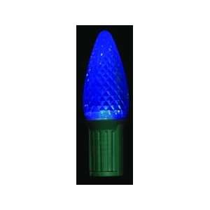  C9 Blue Faceted LED Replacement Bulbs  25 bulbs/box: Home 