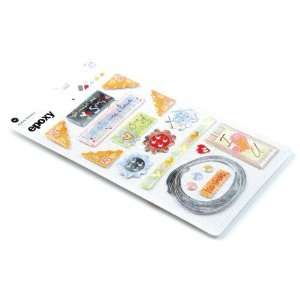  Basic Grey Epoxy Stickers SUGAR RUSH: Home & Kitchen