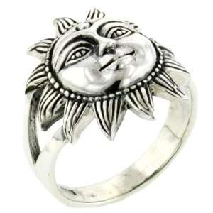    Tribal Sun Sterling Silver Right Hand Ring Pugster Jewelry