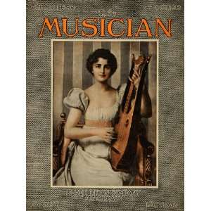   Seated Woman Plucking Lyre Guitar   Original Cover
