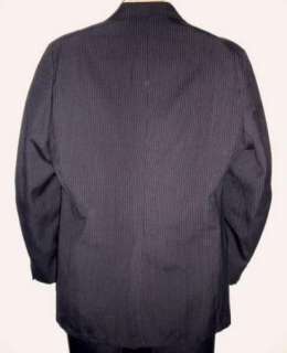 Vintage PBM Wool PinStripe 3 Piece Suit 42 Pants Vest Jacket  