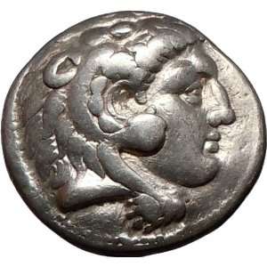 ALEXANDER III the GREAT as Hercules 311BC BIG Genuine Ancient Silver 