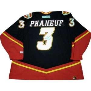  Dion Phaneuf Calgary Flames Autographed Authentic Jersey 