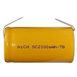  Sub C 2100 mAh NiCd Battery with Tabs: Electronics