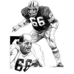  Ray Nitschke Green Bay Packers 16x20 Lithograph Sports 