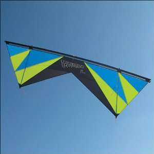   Line Stunt Kite Black, Lime and Silver Made in the USA: Toys & Games