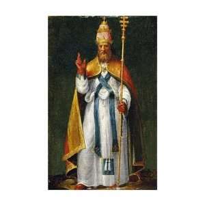  Bernardino Campi   Saint Leo The Great Giclee Canvas