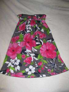 Abercrombie Girls Strapless Floral Dress Brand New with Tags M L 