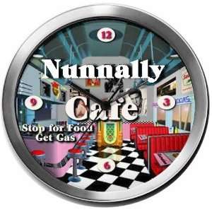  NUNNALLY 14 Inch Cafe Metal Clock Quartz Movement: Kitchen 