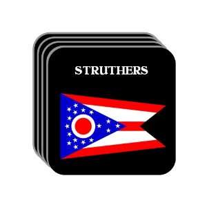 US State Flag   STRUTHERS, Ohio (OH) Set of 4 Mini Mousepad Coasters