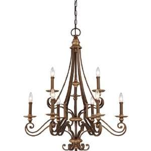   Chandelier with Shadeless Candle Lights, Heirloom