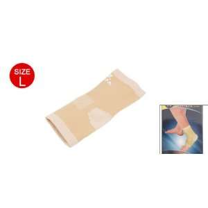  Como Beige Soft Stretch Sports Exercise Ankle Guard Size L 
