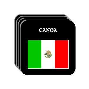  Mexico   CANOA Set of 4 Mini Mousepad Coasters 