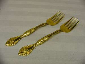 STANLEY ROBERTS STAINLESS*CHARLES IV*2 SALAD FORKS  