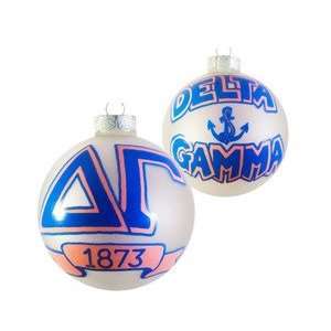  Large Delta Gamma Sorority Ornament, Style 2: Home 