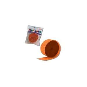  Orange Crepe Paper Streamer