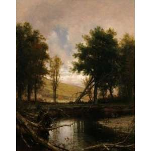   Whittredge   24 x 30 inches   Landscape with Stre Home & Kitchen