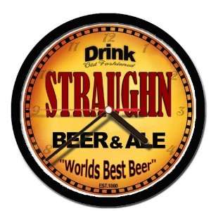  STRAUGHN beer and ale cerveza wall clock: Everything Else