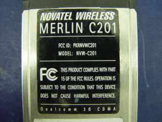 Novatel Wireless Sprint PCS Connection Card Merlin C201  