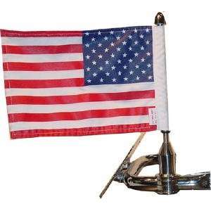  Fixed Mount with 6x9 USA Flag   For 78 inch Bars: Home 