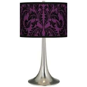  Purple Baroque Giclee Trumpet Table Lamp: Home Improvement