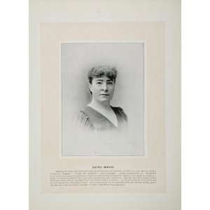  1894 Theater Actors Agnes Booth Frank Daniels Comedian 