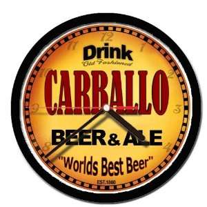  CARBALLO beer and ale cerveza wall clock: Everything Else