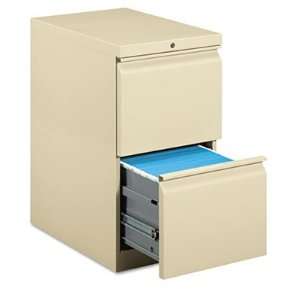   Mobile Pedestal File W/two File Drawers 22 7/8d Putty: Electronics
