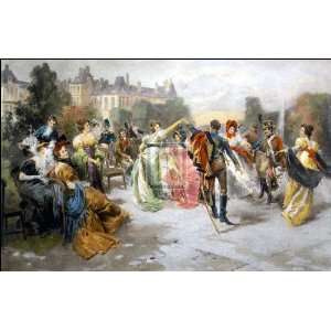  A Dance At The Imperial Court by Vincent De Paredes. Size 